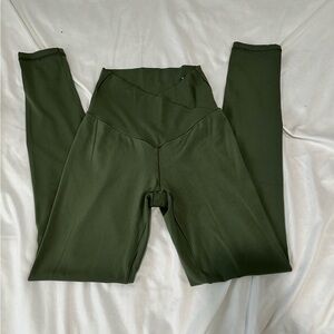 Aerie Crossover Olive Green Leggings